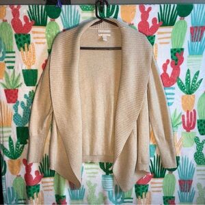 Banana Republic Women's beige cardigan wool/cashmere blend